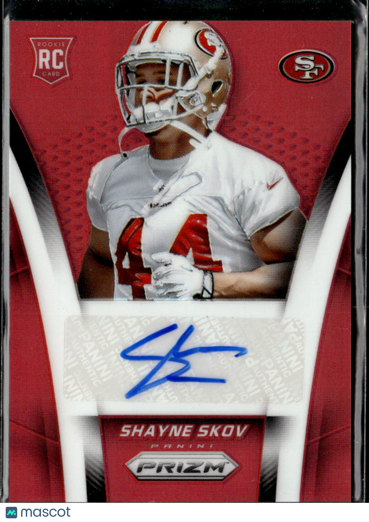 Shayne Skov 2014 Prizm Auto Autograph RC Red 75/75 San Francisco 49ers