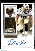Davis Tull 2015 Contenders Auto Autograph RC New Orleans Saints