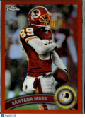 Santana Moss 2011 Topps Chrome Orange Refractor Washington Redskins
