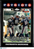 Patriots Defense 2008 Topps Chrome Refractor New England Patriots