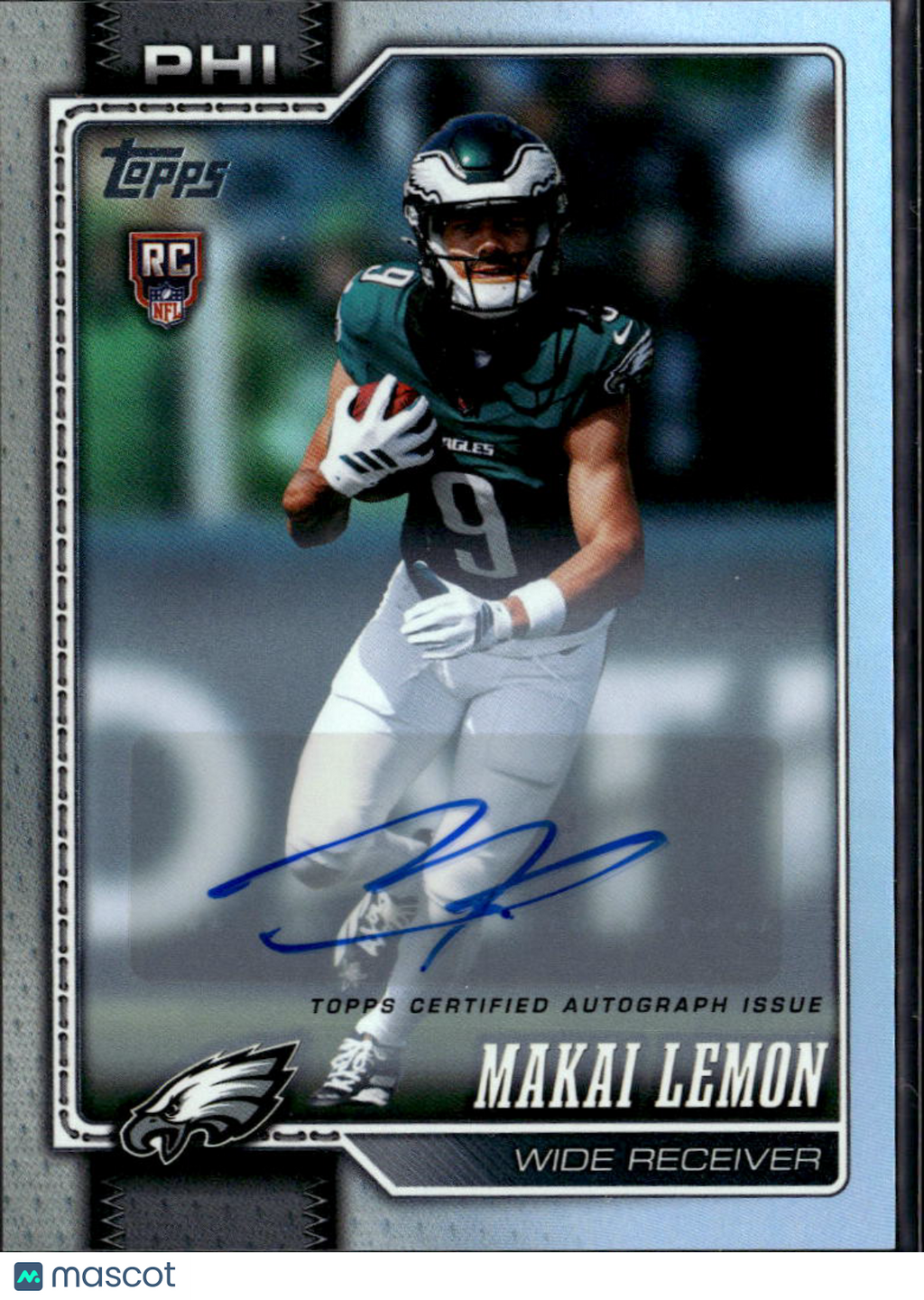 Makai Lemon 2026 Topps Flagship Auto Autograph Real One RC Philadelphia Eagles
