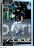 Makai Lemon 2026 Topps Flagship Auto Autograph Real One RC Philadelphia Eagles