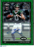 Cade Klubnik 2026 Topps Chrome '91 Silver Pack Auto Autograph RC Green /99 Jets