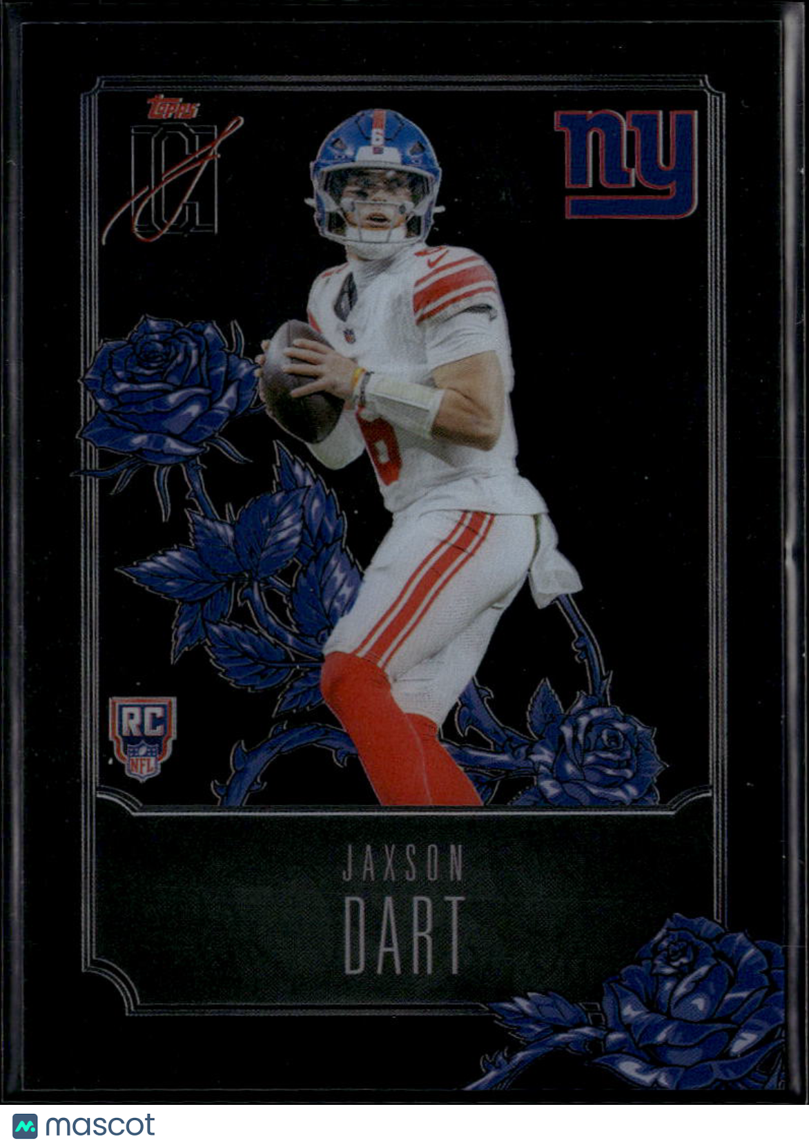 Jaxson Dart 2025 Topps Signature Class Roses SSP CASE HIT RC New York Giants