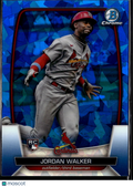 Jordan Walker 2023 Bowman Chrome Blue Sapphire Image Variation RC Stl Cardinals