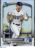 Jac Caglianone 2025 Bowman Chrome Refractor 489/499 Kansas City Royals