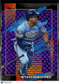 Wyatt Langford 2026 Topps Finest Purple 23/75 Texas Rangers