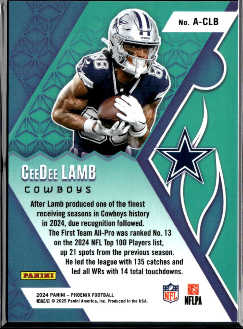 CeeDee Lamb 2024 Phoenix Archetype SSP CASE HIT Dallas Cowboys