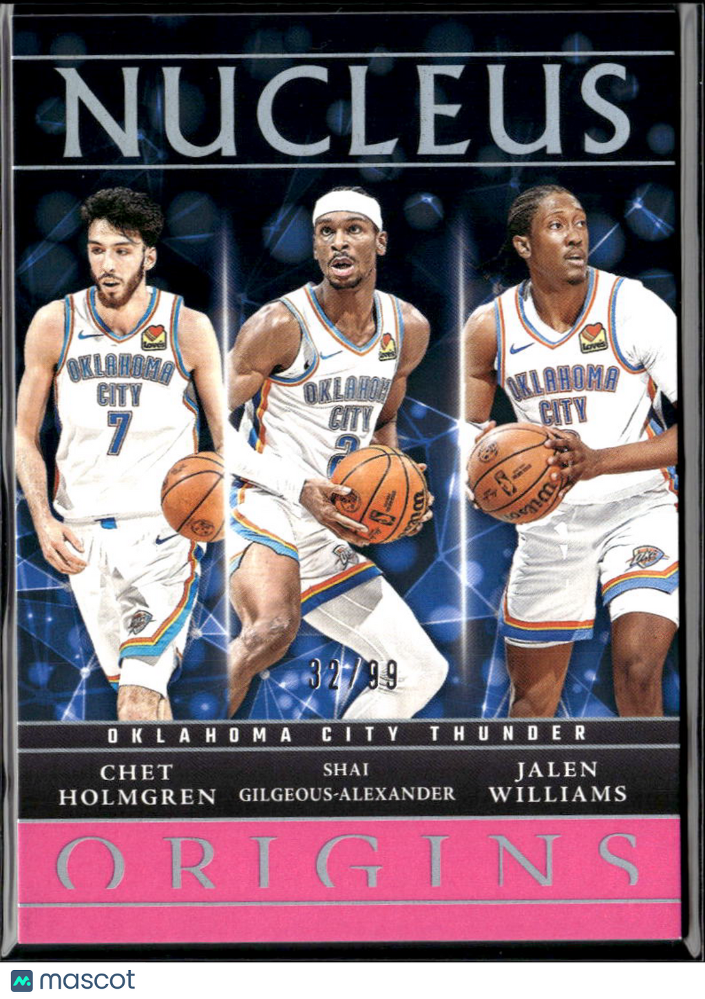 Shai Gilgeous-Alexander / Williams / Holmgren 2024 Origins Nucleus 32/99 Thunder