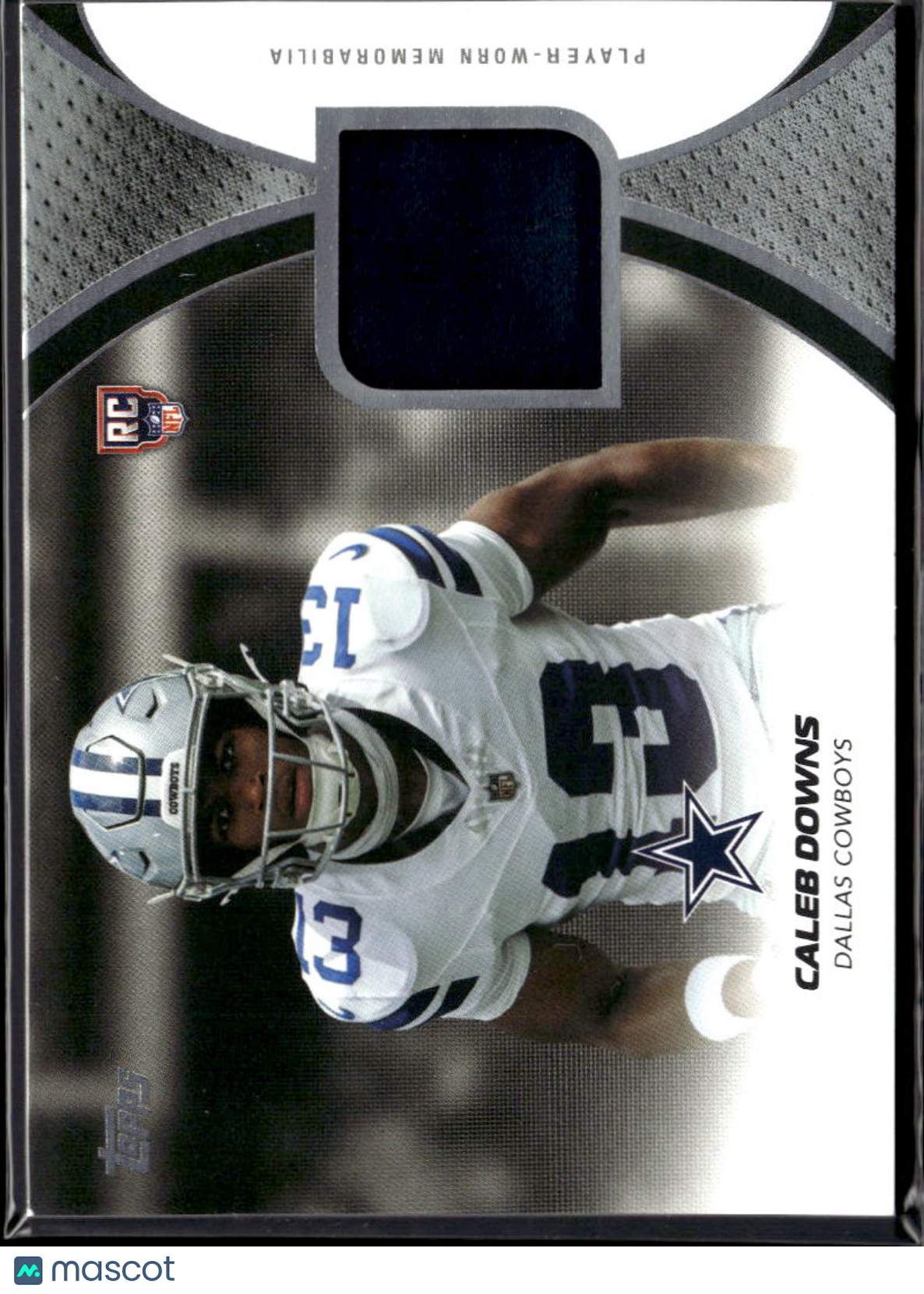 Caleb Downs 2026 Topps Flagship Jersey Patch RC Dallas Cowboys
