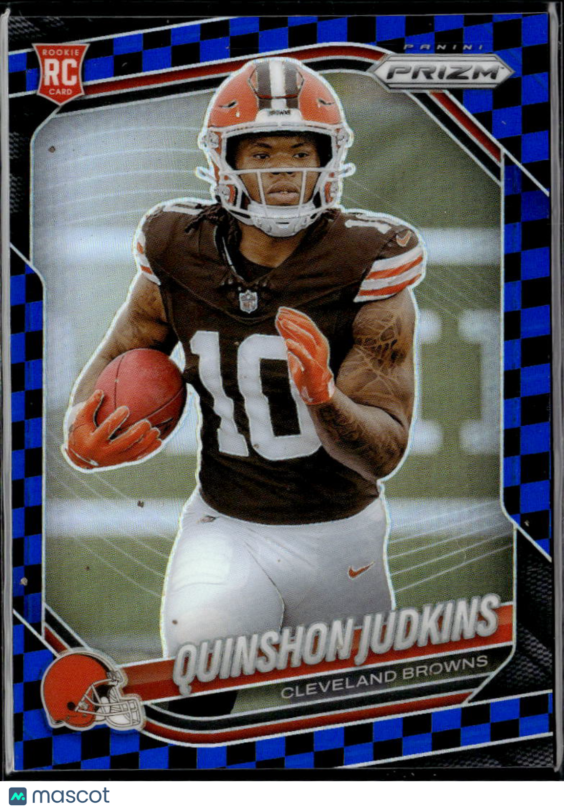 Quinshon Judkins 2025 Prizm Blue Checkerboard SSP Rookie RC Cleveland Browns