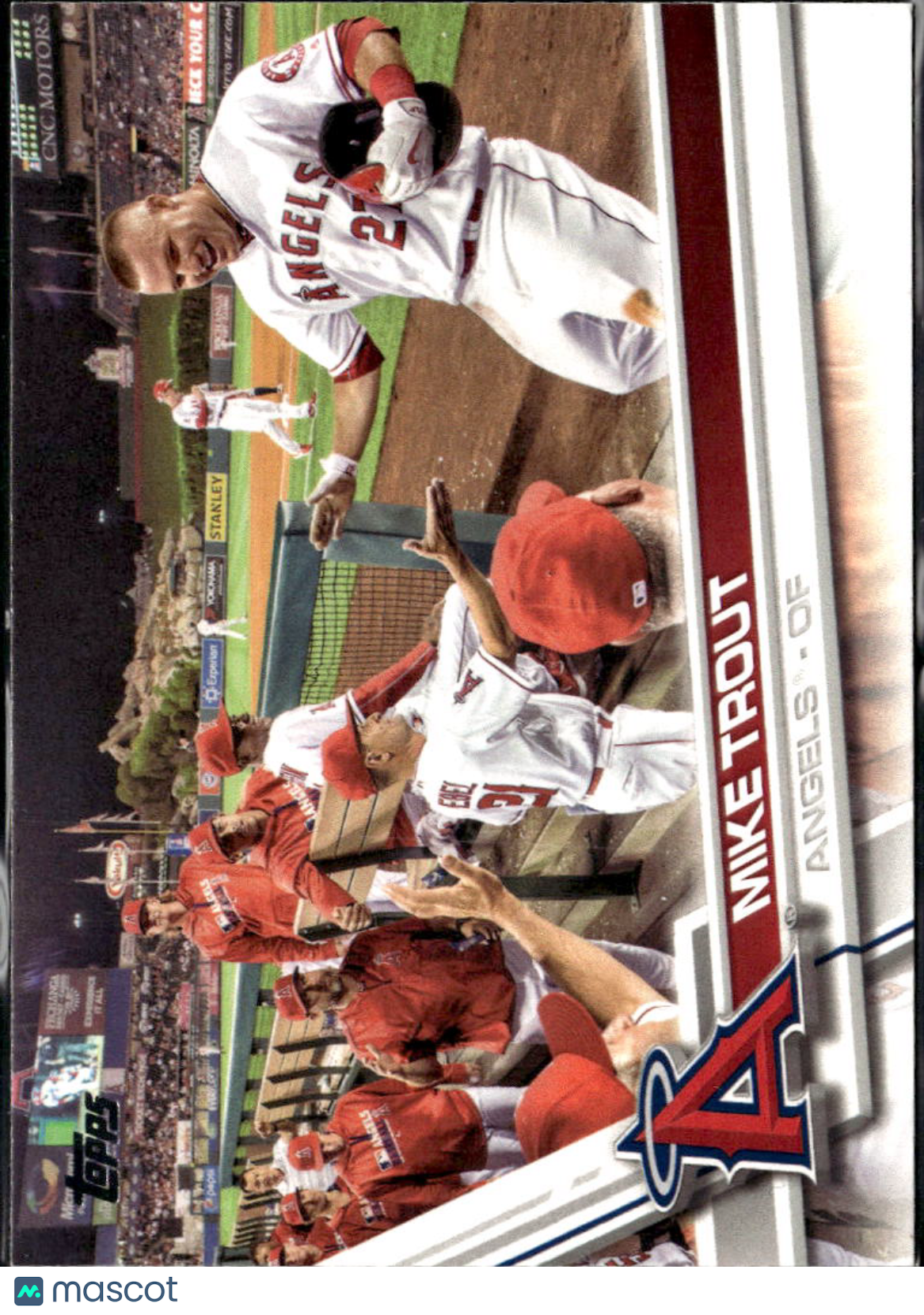 Mike Trout 2017 Topps Dugout Image Variation SSP #20 Los Angeles Angels