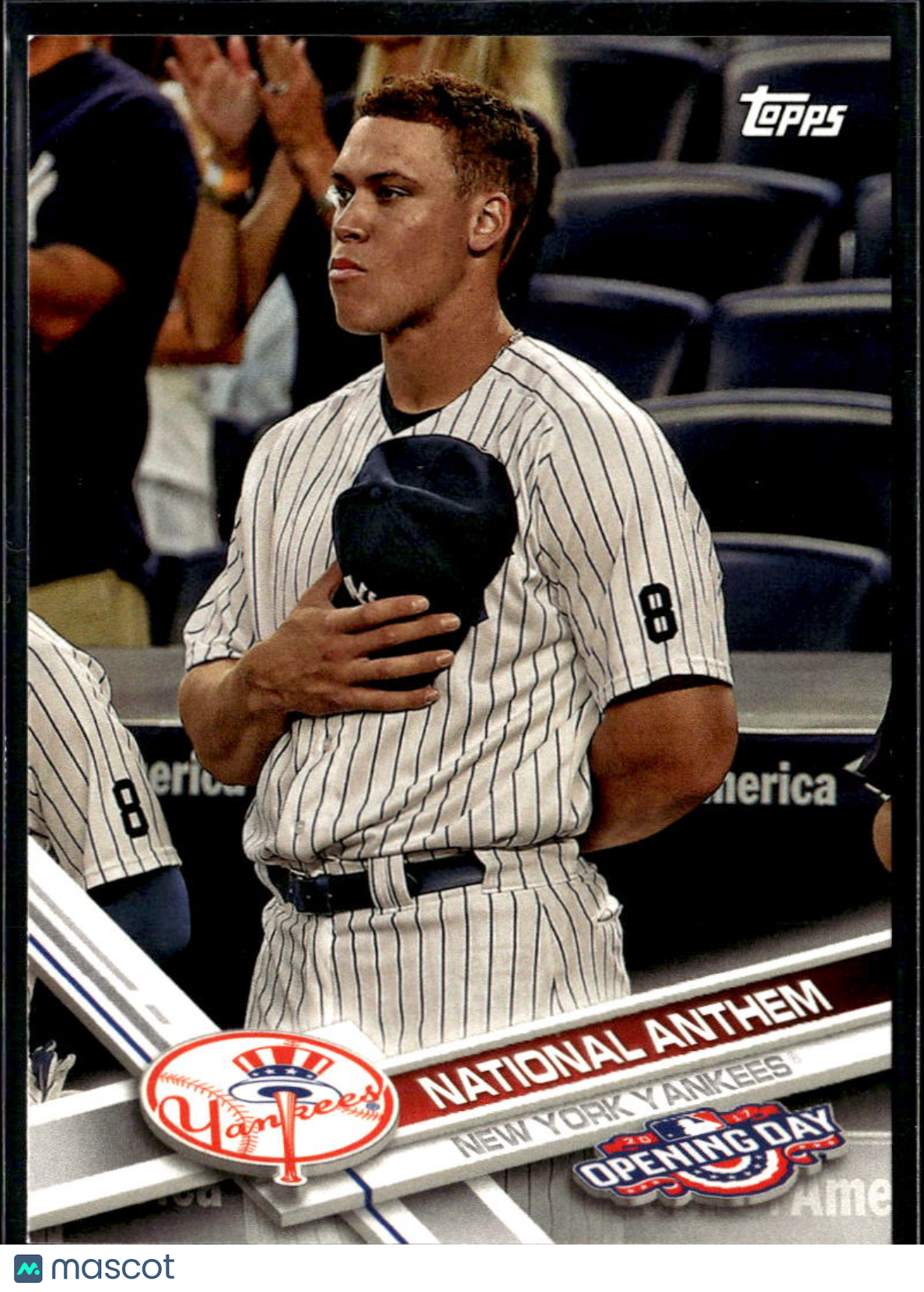 Aaron Judge 2017 Topps National Anthem Image Variation SSP RC New York Yankees
