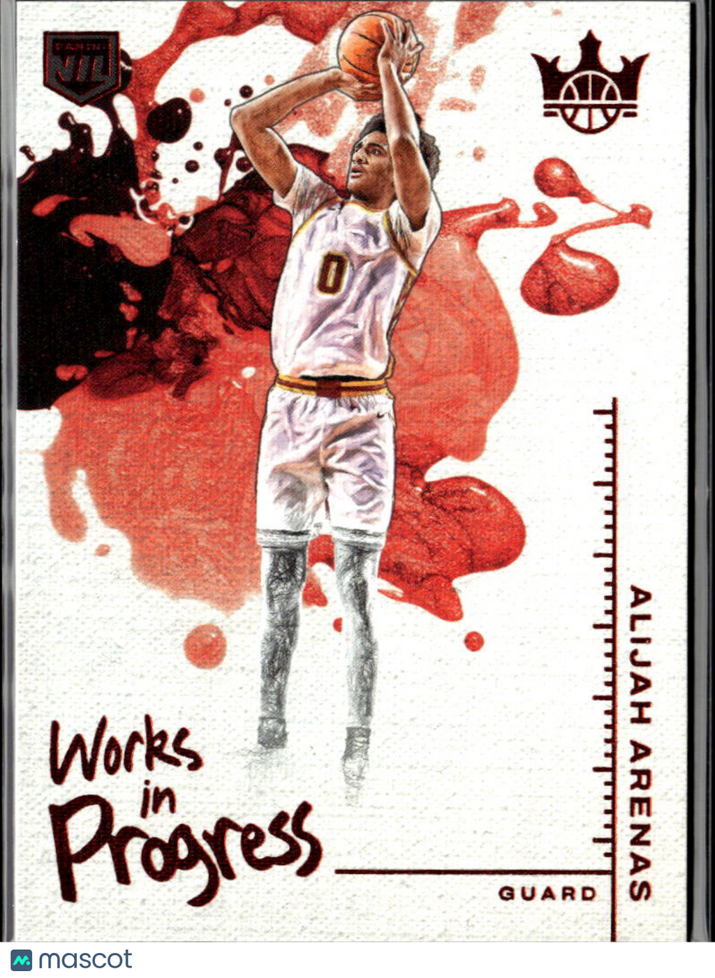 Alijah Arenas 2025-26 Court Kings Works in Progress RC 67/149 USC