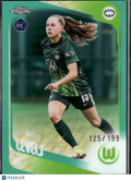 Janou Levels 2026 Topps Chrome Women's Aqua Wave RC 125/199 VfL Wolfsburg