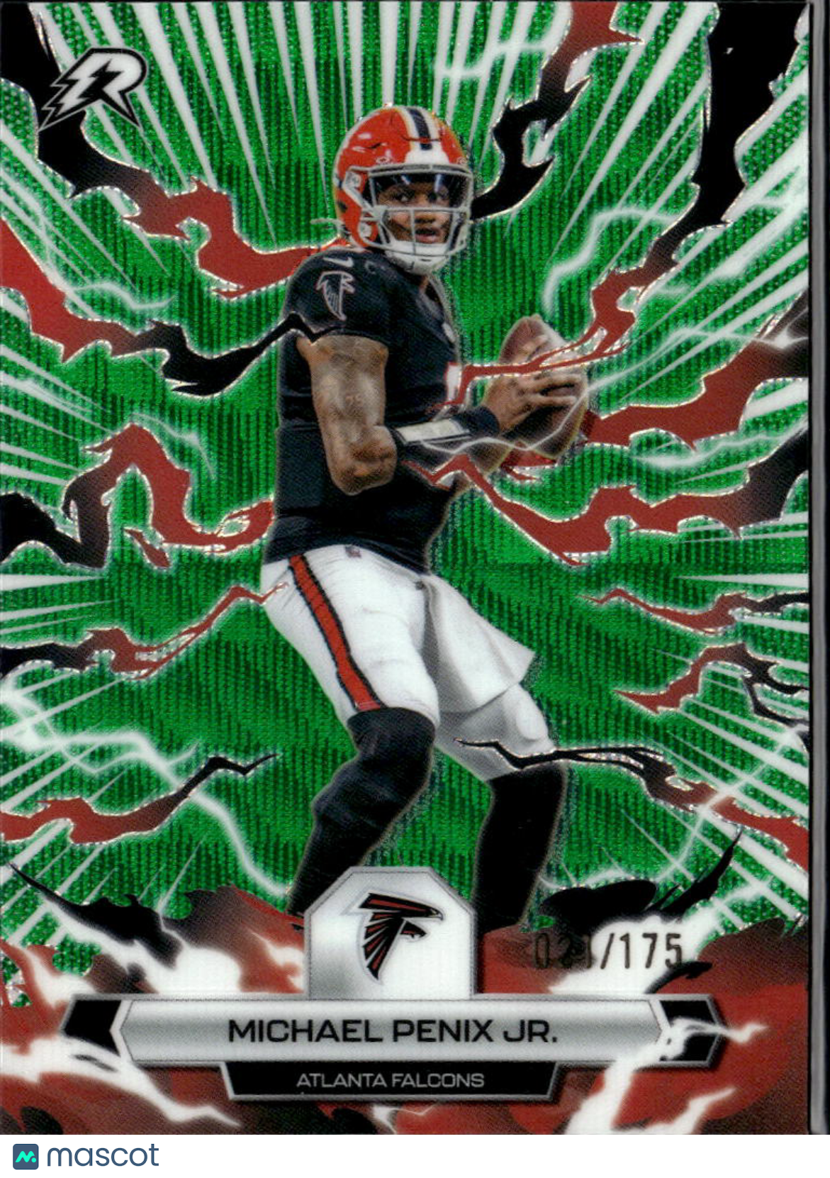 Michael Penix Jr. 2024 Topps Resurgence Green Wave 21/175 Atlanta Falcons