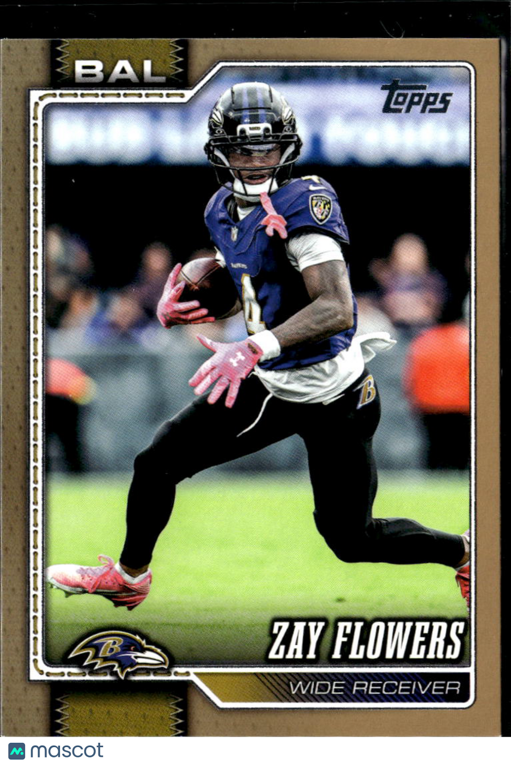 Zay Flowers 2026 Topps Gold 1651/2026 Baltimore Ravens