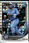 Salvador Perez 2025 Bowman Chrome Mega Box Refractor 130/499 Kansas City Royals