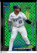 Salvador Perez 2026 Topps Finest Green Xfractor 61/99 Kansas City Royals