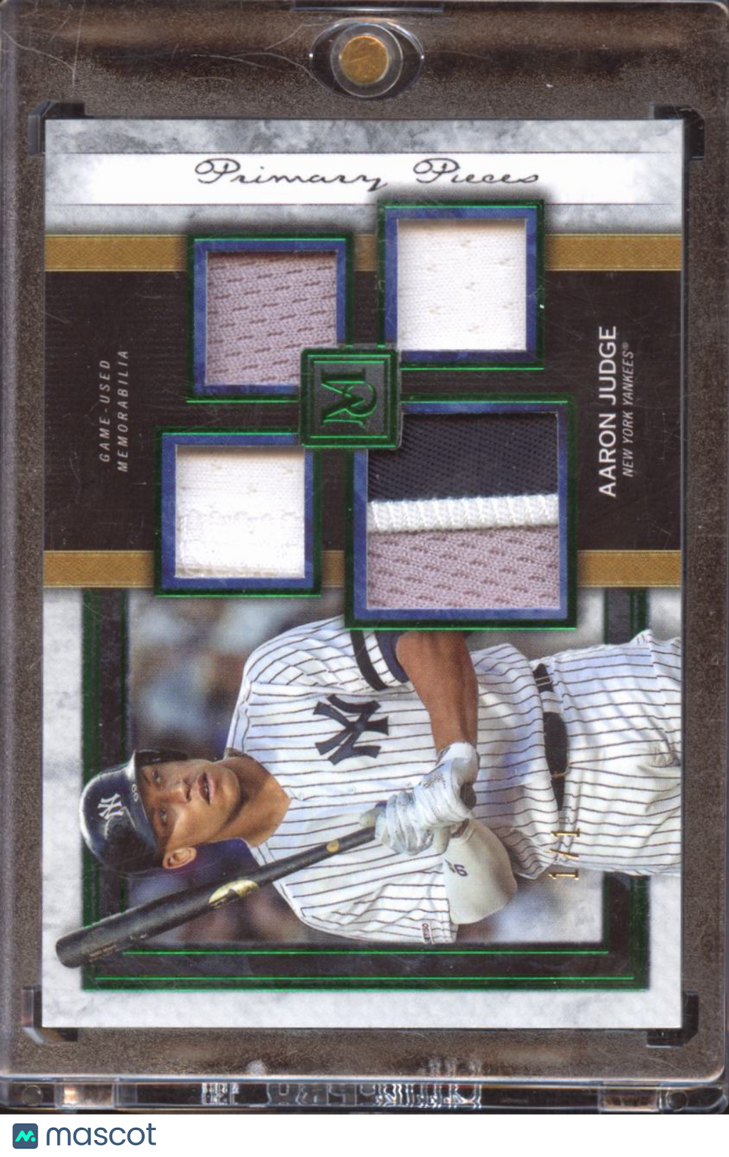 Aaron Judge 2020 Museum Collection Game Worn Patch 1/1 New York Yankees