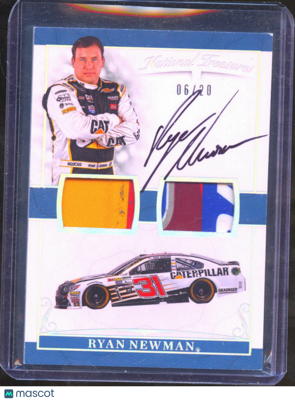 Ryan Newman 2017 National Treasures Racing Auto Autograph LOGO Patch 6/20
