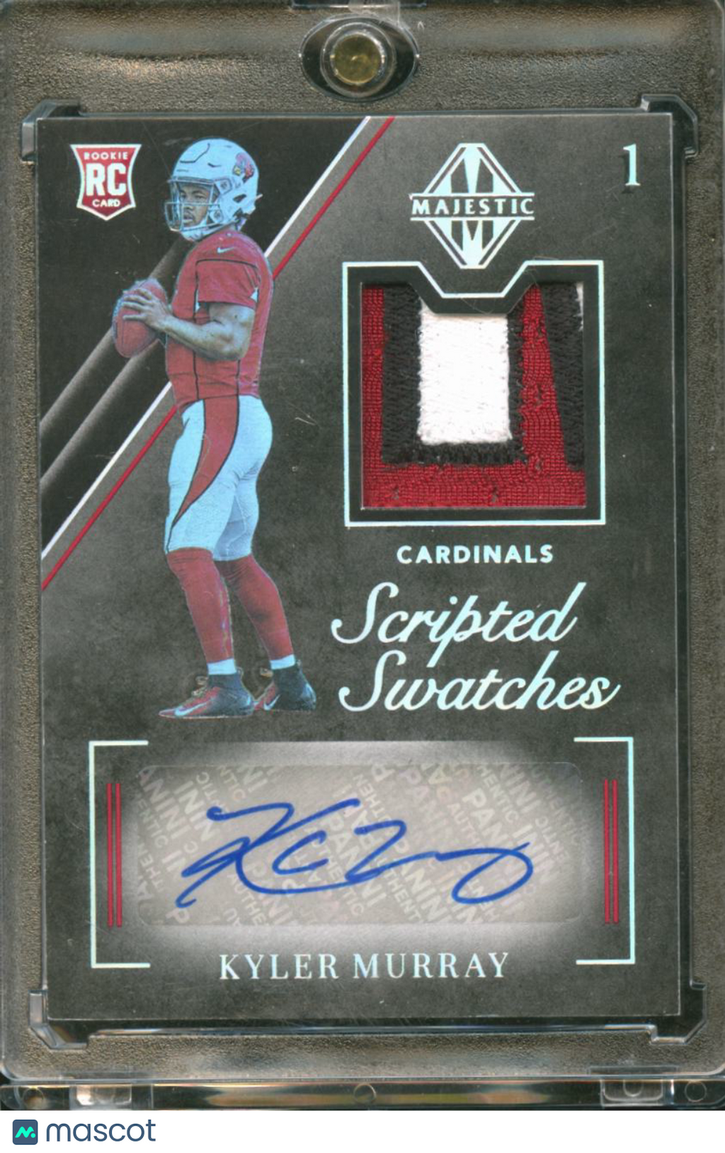Kyler Murray 2019 Majestic Auto Autograph Patch RC 5/10 Arizona Cardinals