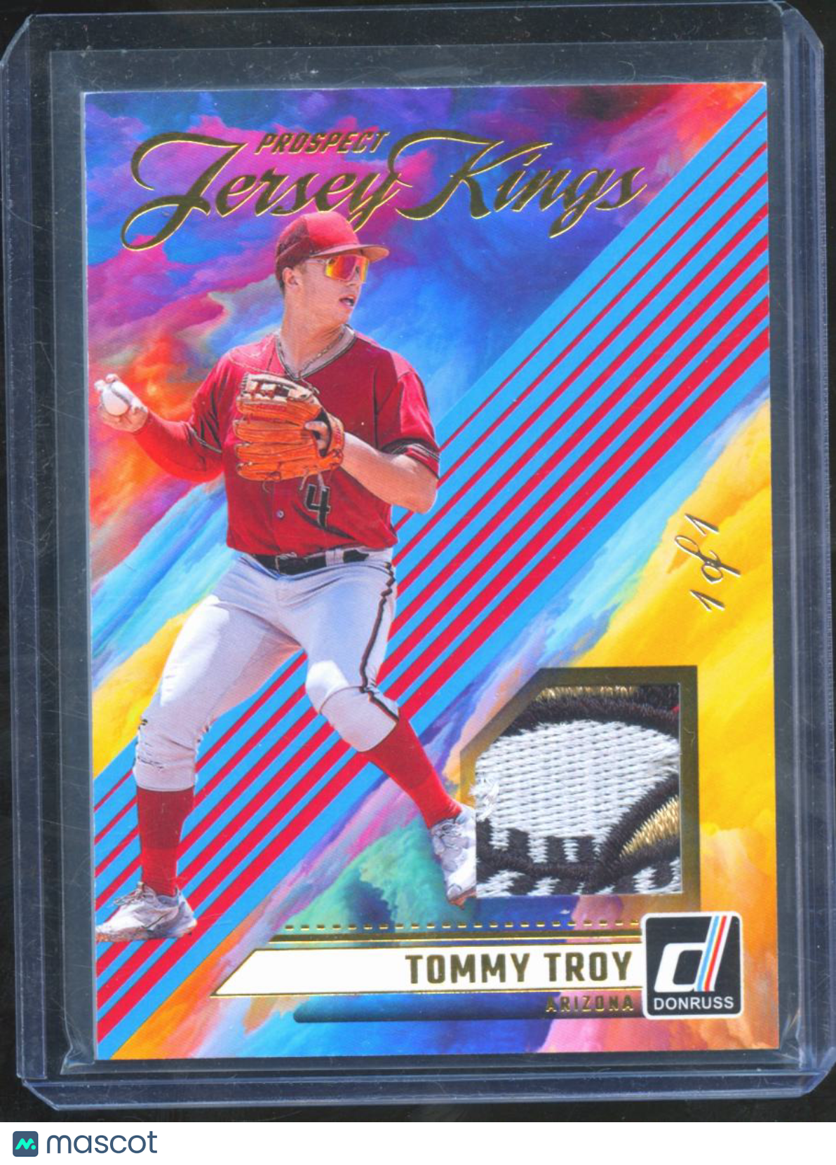 Tommy Troy 2024 Donruss Jersey Kings LOGO Patch RC 1/1 Arizona Diamondbacks