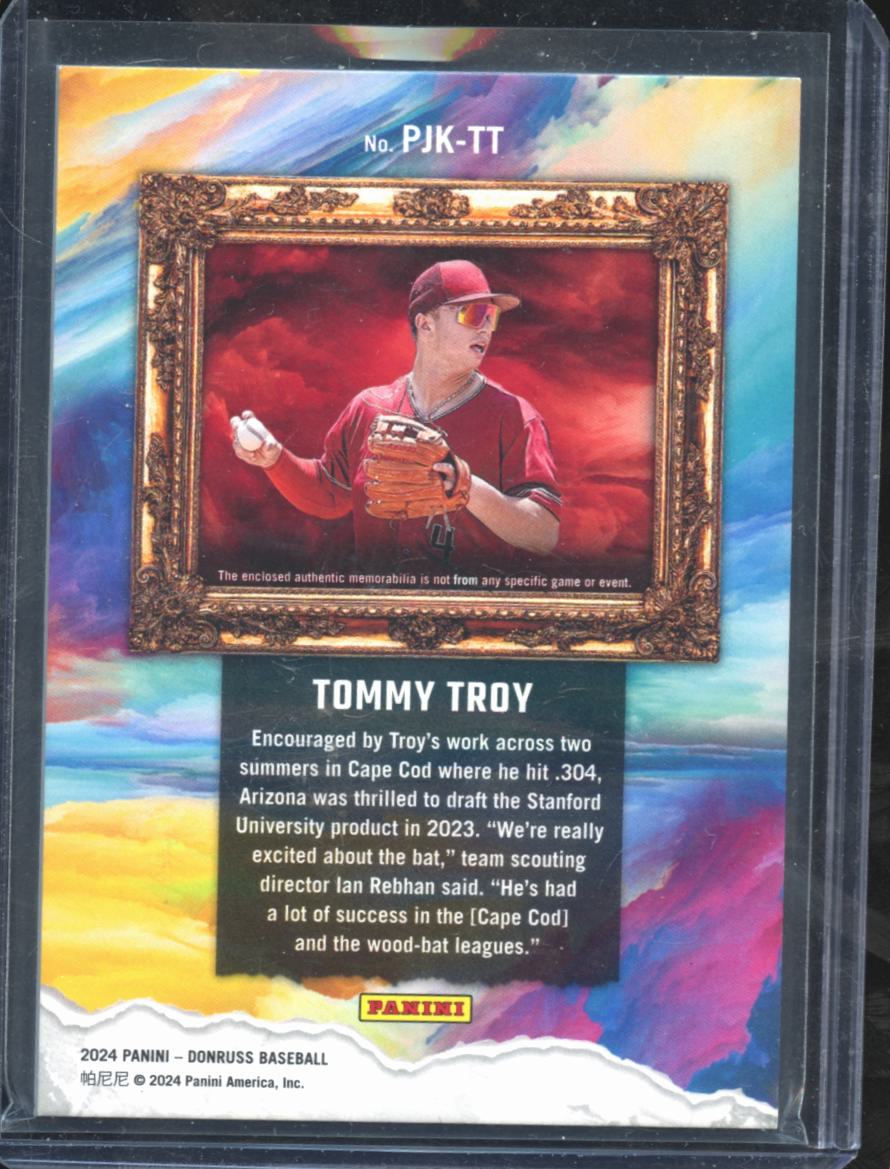 Tommy Troy 2024 Donruss Jersey Kings LOGO Patch RC 1/1 Arizona Diamondbacks