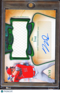 Mike Trout 2026 Topps Tier One Auto Autograph Game Worn Patch 29/49 LA Angels