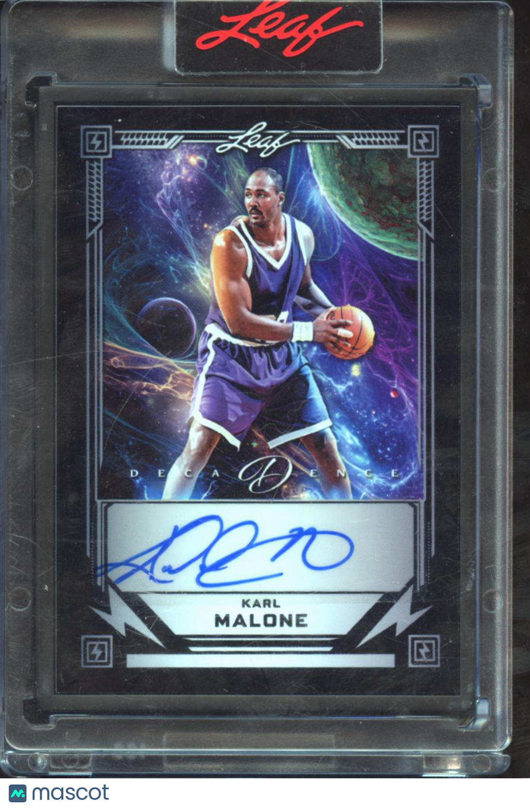 Karl Malone 2026 Leaf Decadence Auto Autograph 10/10 Utah Jazz