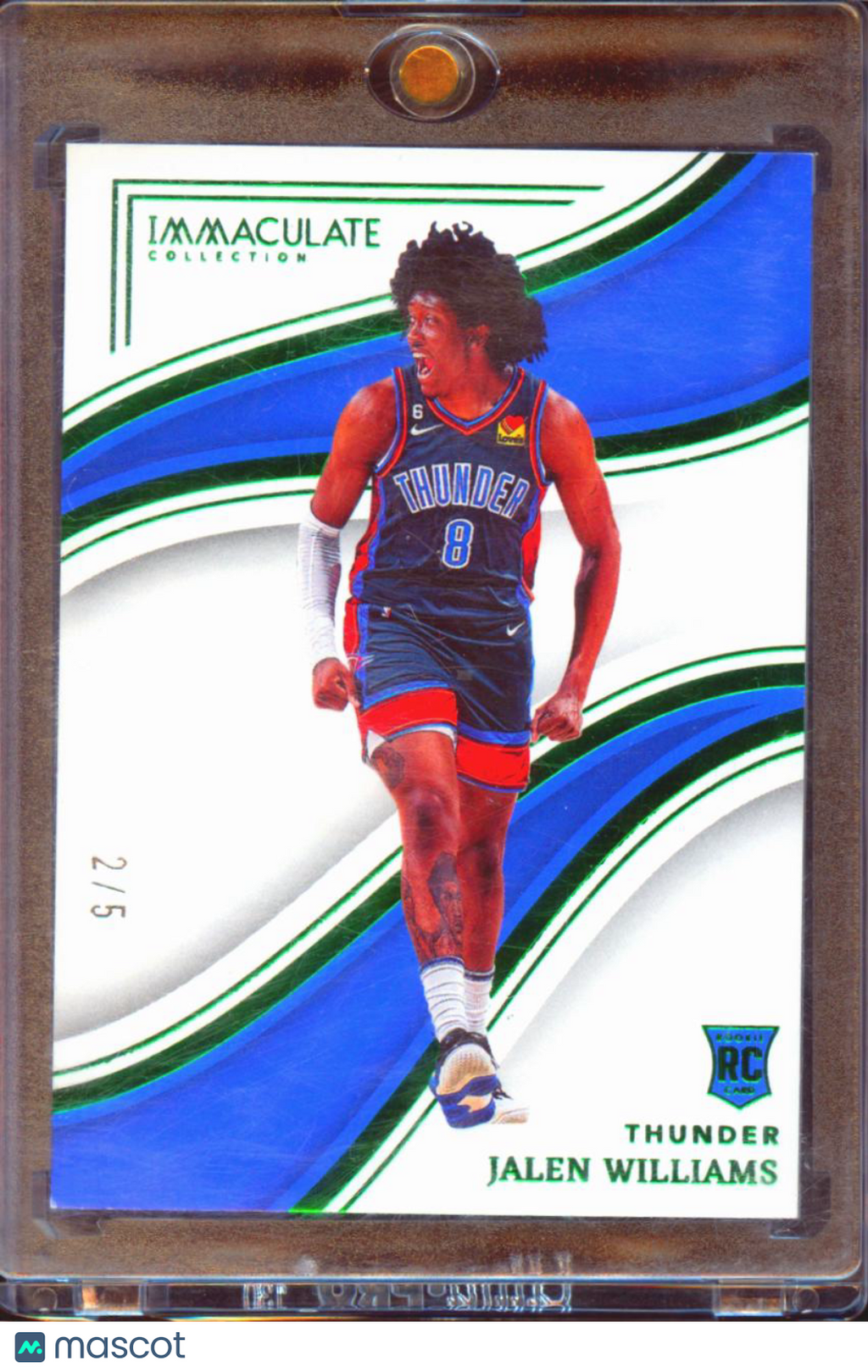 Jalen Williams 2022-23 Immaculate Emerald Rookie RC 2/5 #95 OKC Thunder