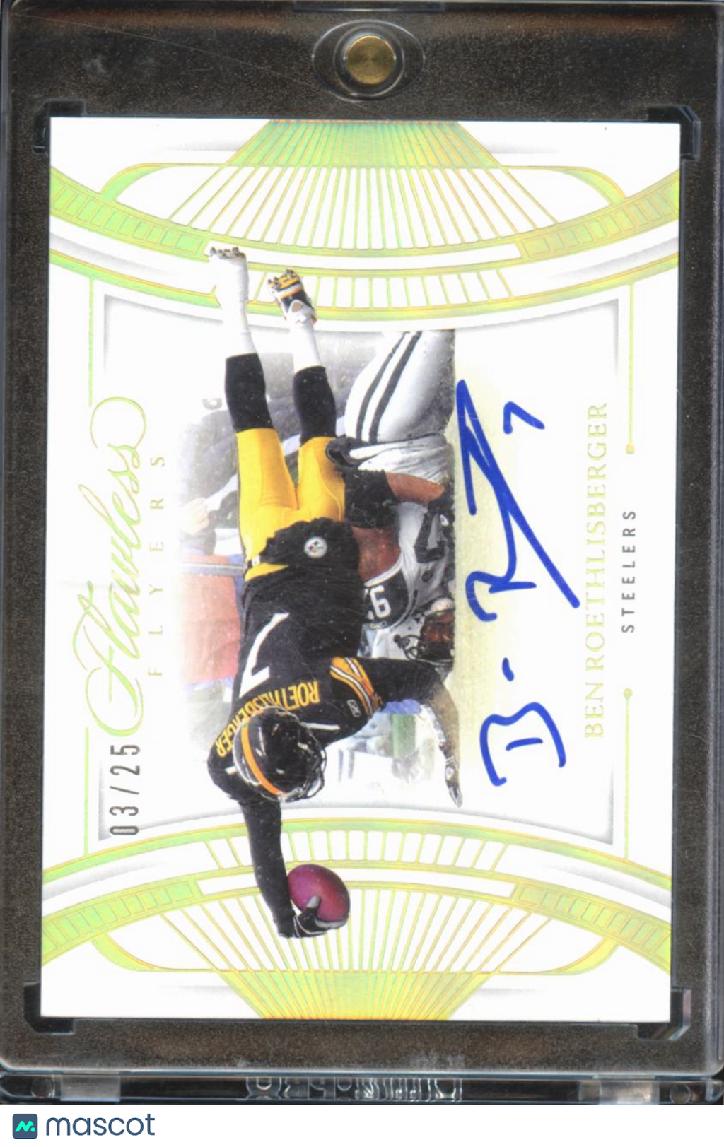 Ben Roethlisberger 2024 Flawless Flyers Auto Autograph 3/25 Pittsburgh Steelers