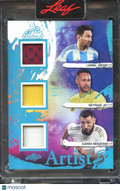 Neymar Jr. / Lionel Messi / Karim Benzema 2026 Leaf Game Worn Patch 6/7