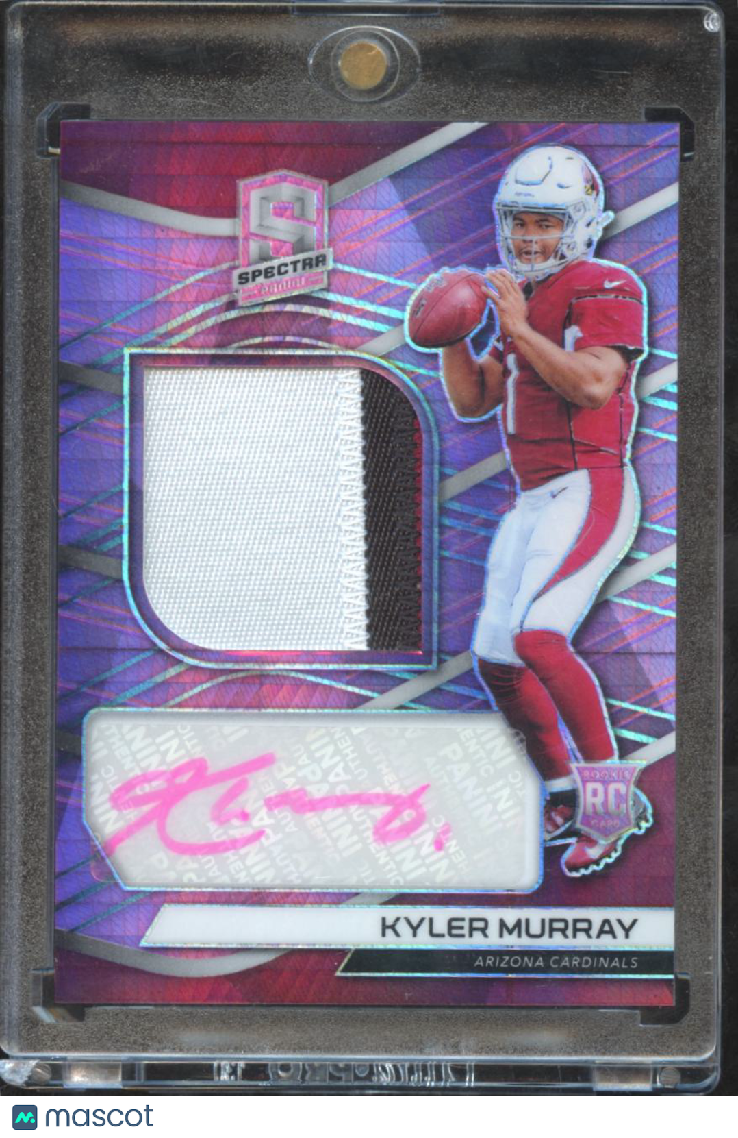 Kyler Murray 2019 Spectra Auto Autograph Patch RC 22/25 Arizona Cardinals