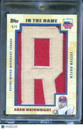 Adam Wainwright 2015 Topps In Name Letter Patch 1/1 St. Louis Cardinals
