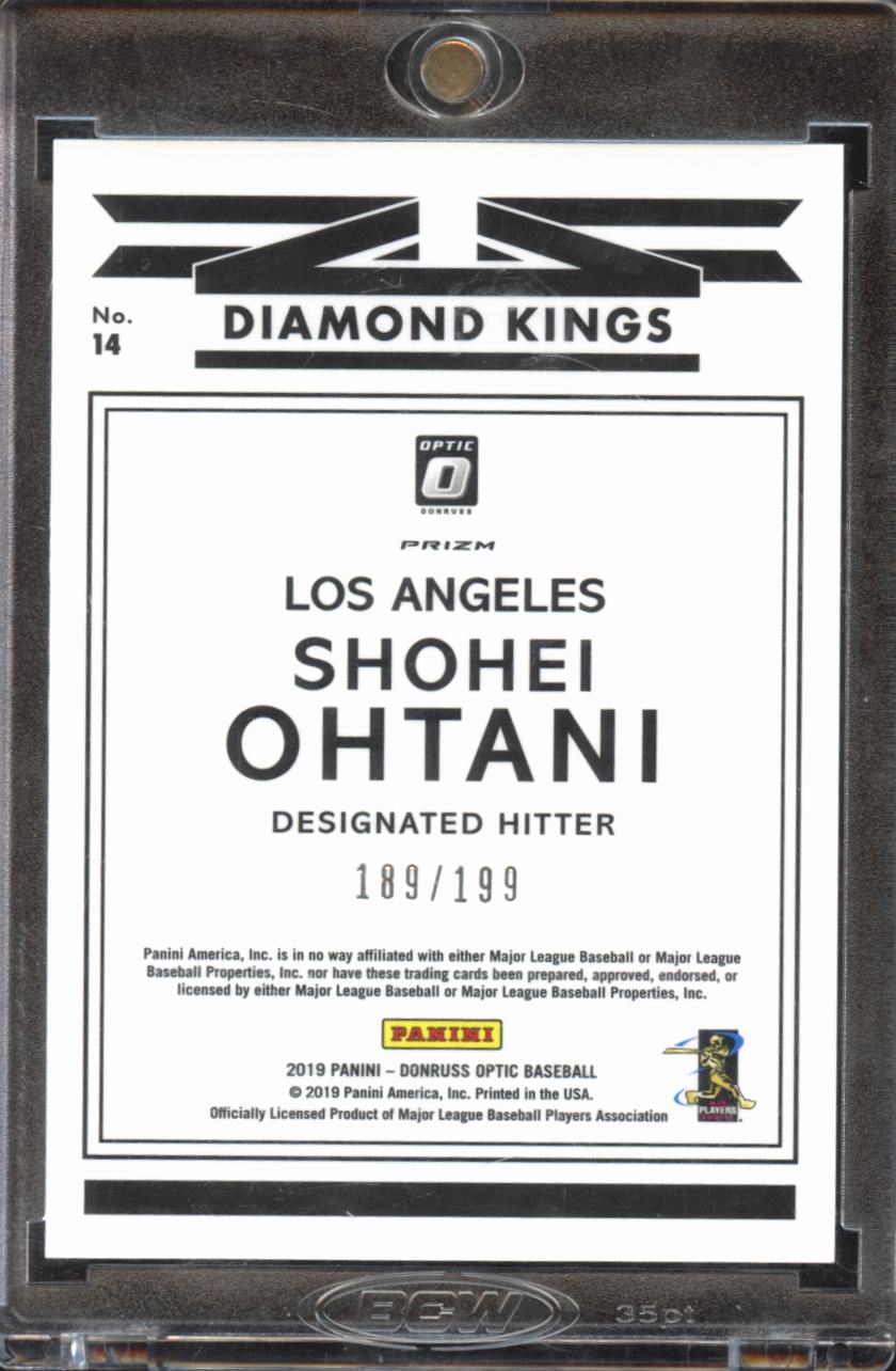 Shohei Ohtani 2019 Optic Diamond Kings Pink Velocity 189/199 Los Angeles Angels