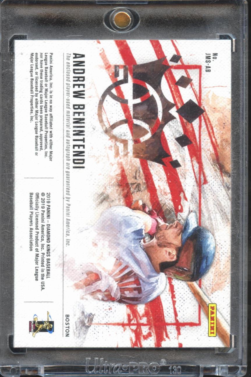Andrew Benintendi 2019 Diamond Kings Auto Autograph Patch 4/25 Boston Red Sox