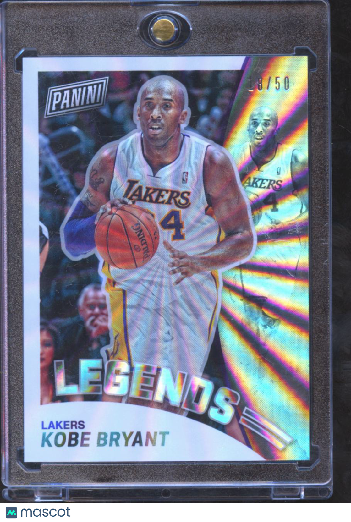 Kobe Bryant 2019 Panini The National Legends 18/50 Los Angeles Lakers
