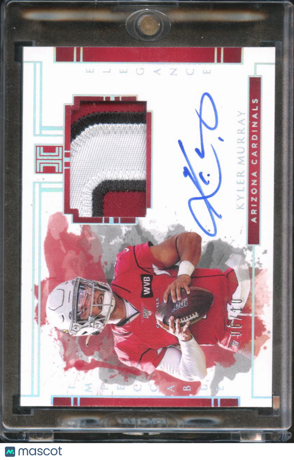 Kyler Murray 2020 Impeccable Auto Autograph Patch 6/10 Arizona Cardinals
