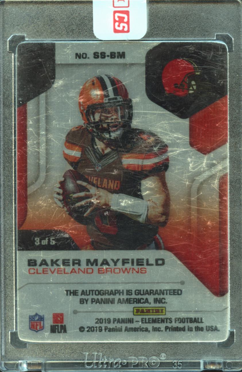 Baker Mayfield 2019 Elements Auto Autograph GOLD Metal 3/5 Cleveland Browns