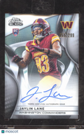 Jaylin Lane 2025 Topps Chrome Black Auto Autograph RC /299 Washington Commanders