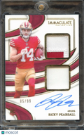 Ricky Pearsall 2024 Immaculate Auto Autograph Patch RC 5/99 San Francisco 49ers