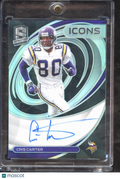 Cris Carter 2022 Spectra Icons Auto Autograph 3/25 Minnesota Vikings