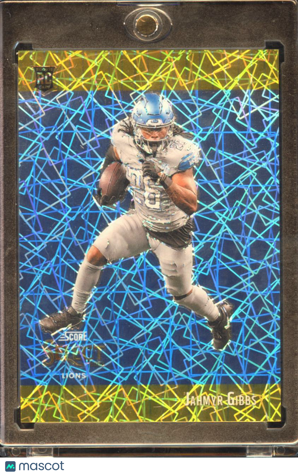 Jahmyr Gibbs 2023 Select Score GOLD Prizm Rookie RC 2/10 Detroit Lions