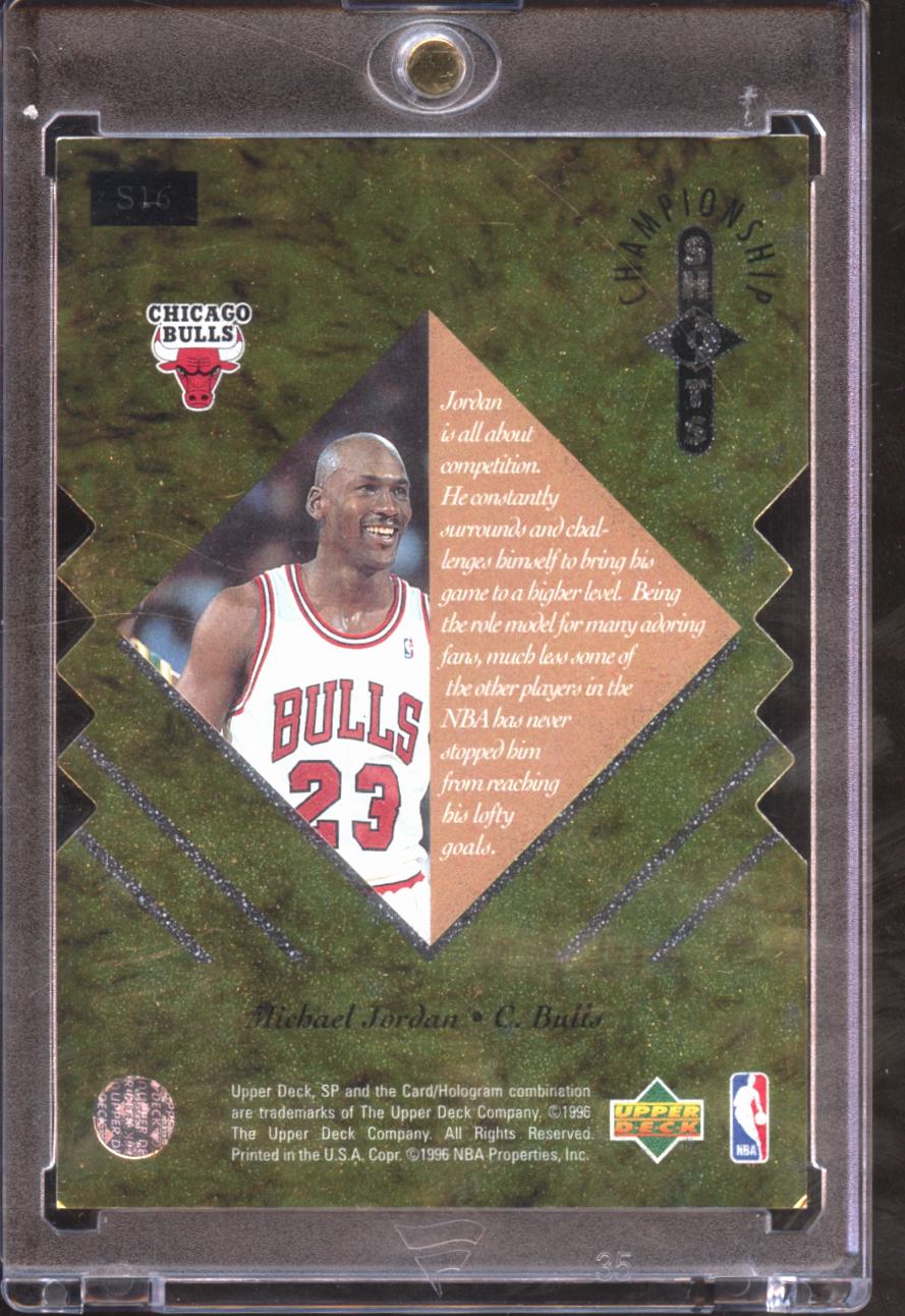 Michael Jordan 1996 SP Championship Shots GOLD Chicago Bulls