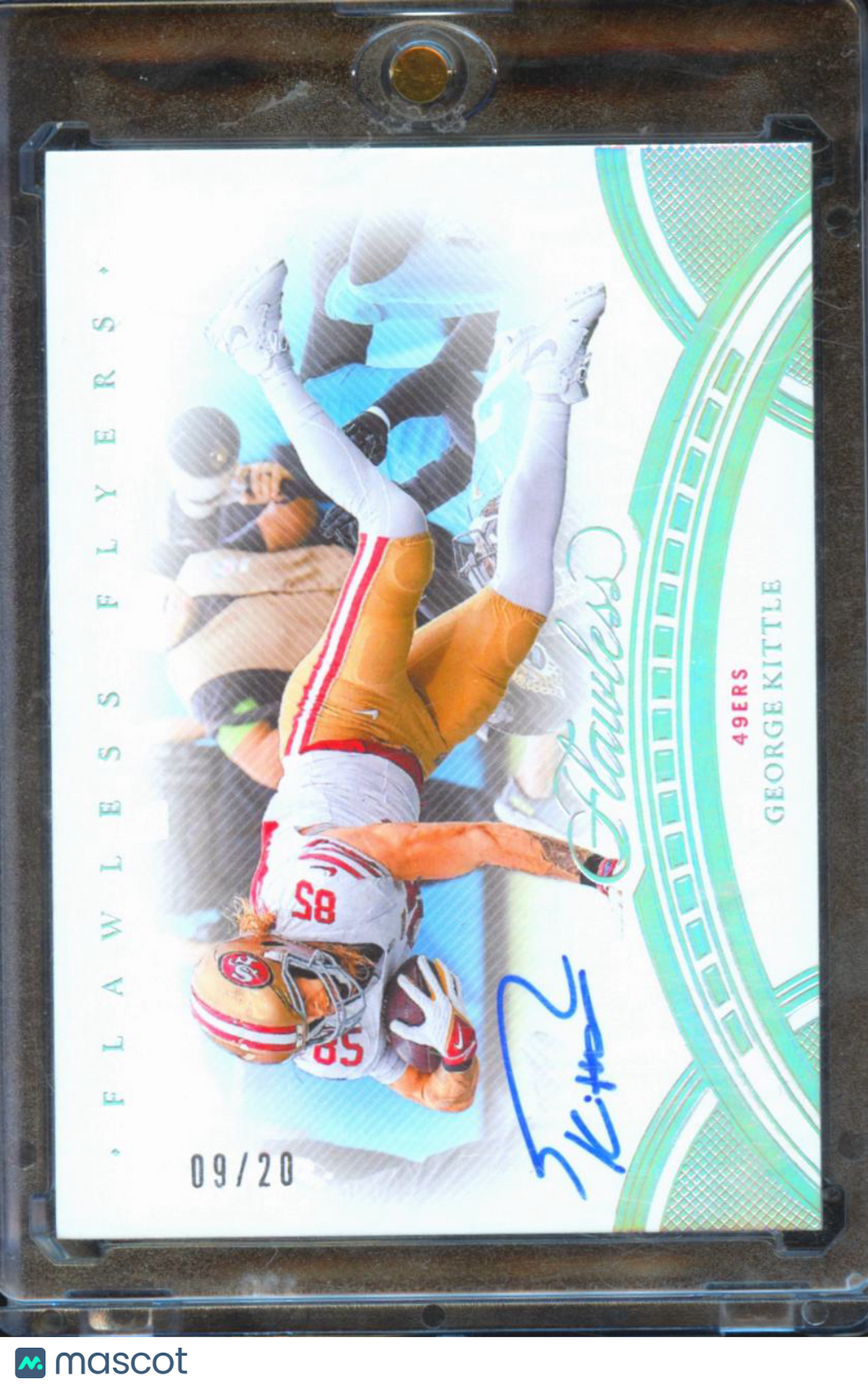 George Kittle 2023 Flawless Flyers Auto Autograph 9/20 San Francisco 49ers