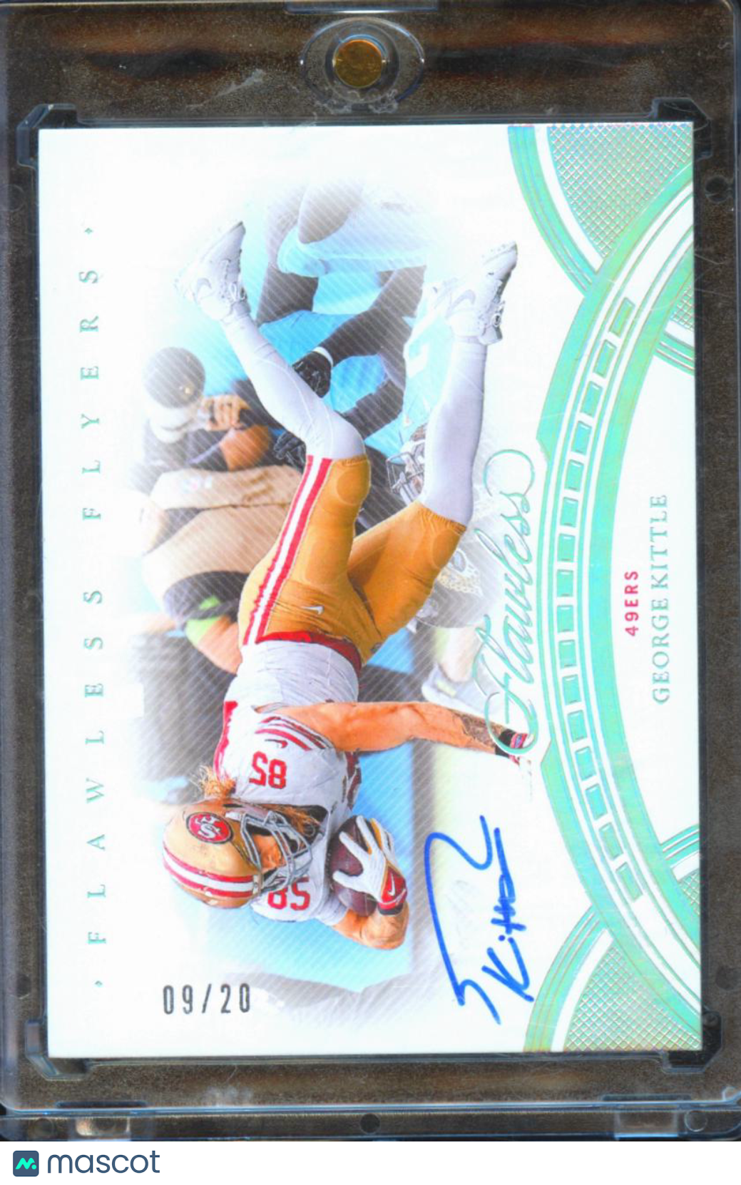 George Kittle 2023 Flawless Flyers Auto Autograph 9/20 San Francisco 49ers