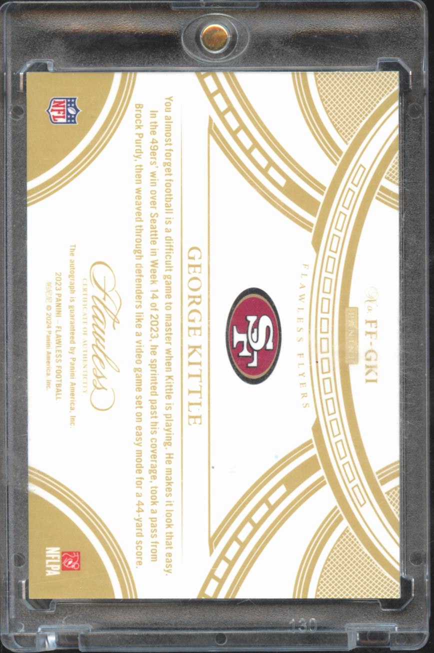 George Kittle 2023 Flawless Flyers Auto Autograph 9/20 San Francisco 49ers