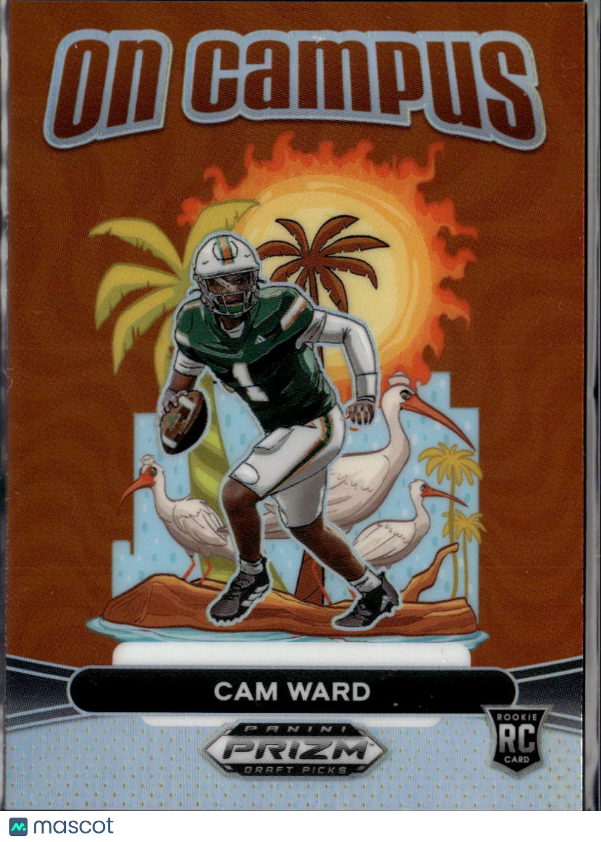 Cam Ward 2025 Prizm Draft Picks On Campus RC CASE HIT Miami Hurricanes