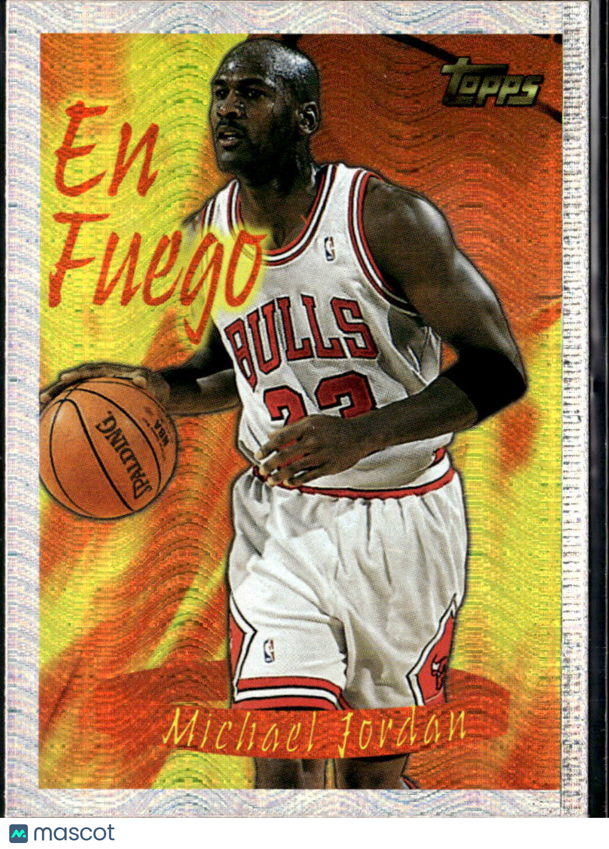 Michael Jordan 1996 Topps Season's Best En Fuego #SB1 Chicago Bulls